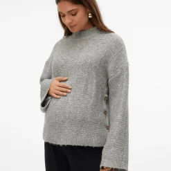 Clearance Strickpullover Medium Grey Melange Umstandsoberteile