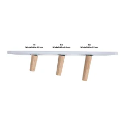 Clearance 3-teiliges Babyzimmer Lovis mit Kommodenfüße 85 cm für die breite Wickelkommode Babyzimmer Sets