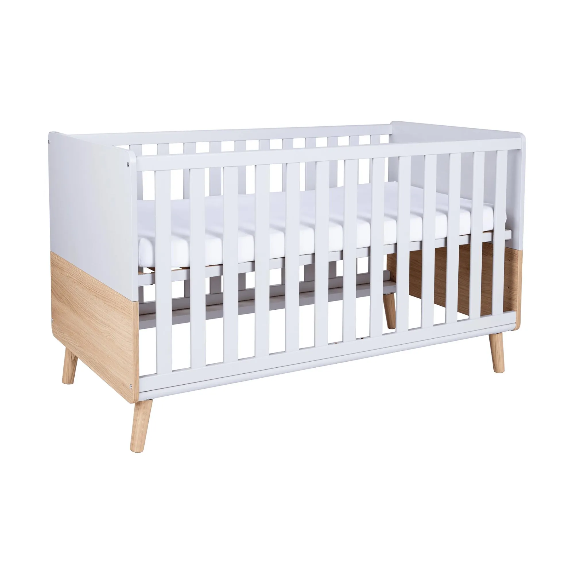 2-teiliges Spar-Set Babyzimmer Lovis mit Kommodenfüßen 88cm für die schmale Wickelkommode Babyzimmer Sets