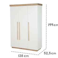 3-türiger Kleiderschrank Lumo Kleiderschränke