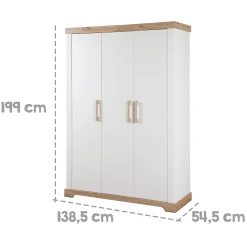 3-türiger Kleiderschrank Milan Kleiderschränke